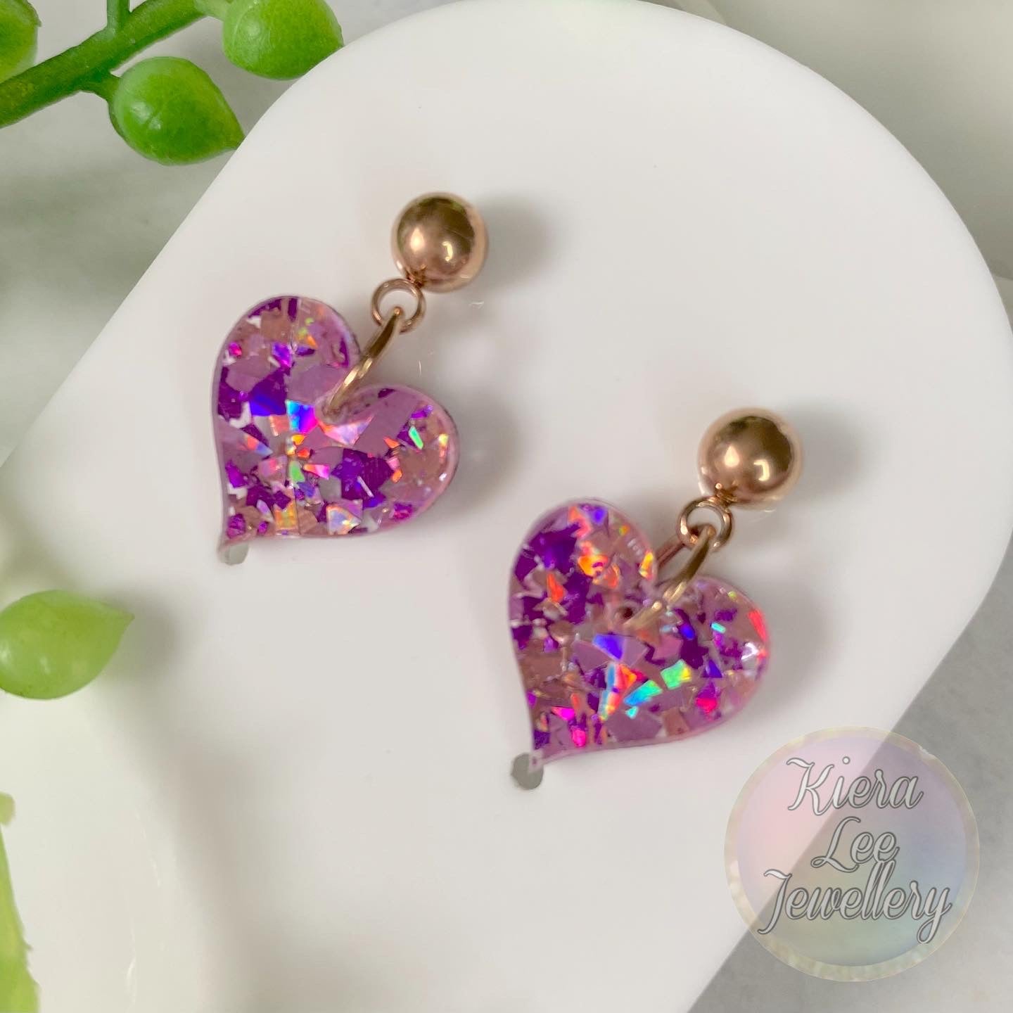 Hearts Dainty Dangle Earrings