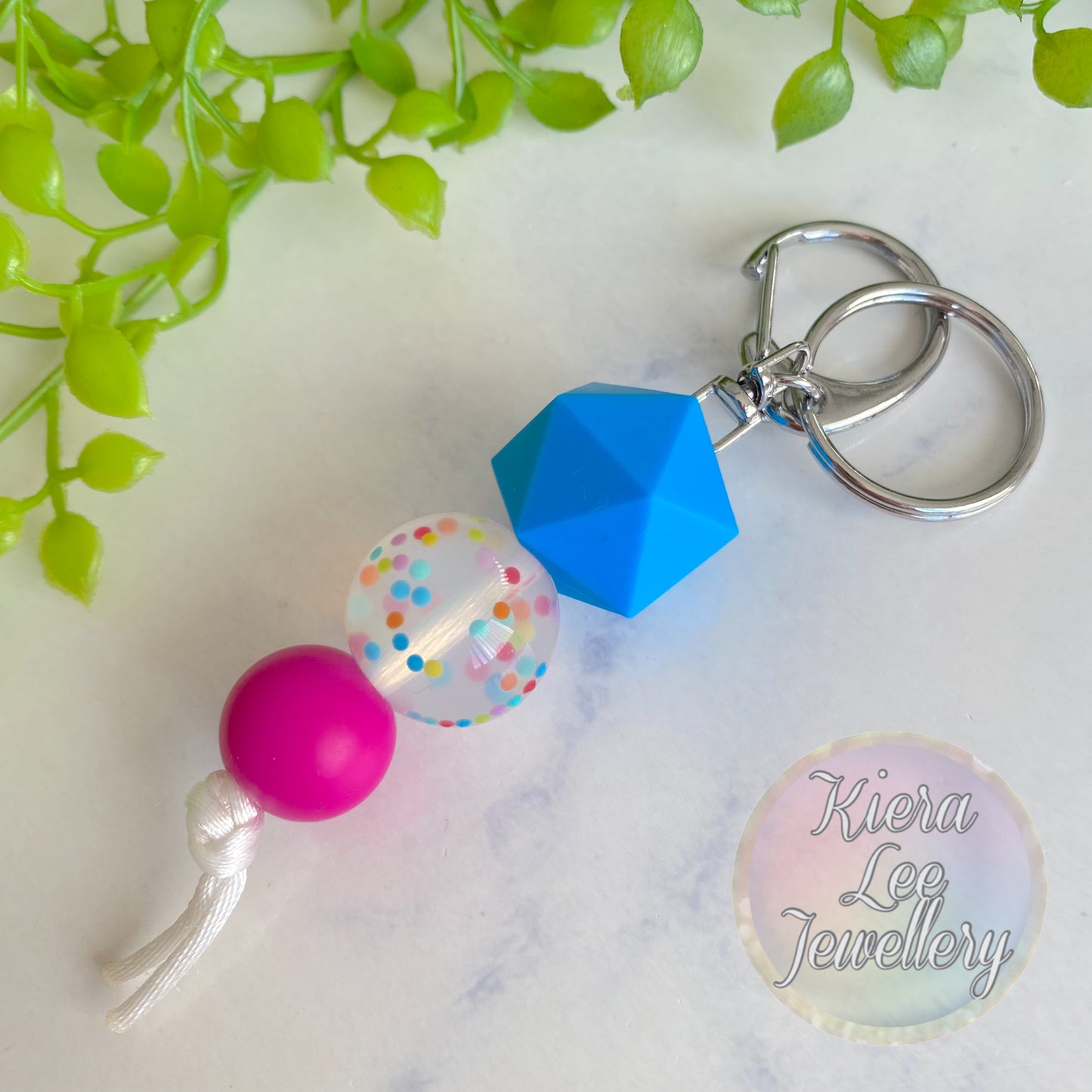 Macy Confetti Keyring