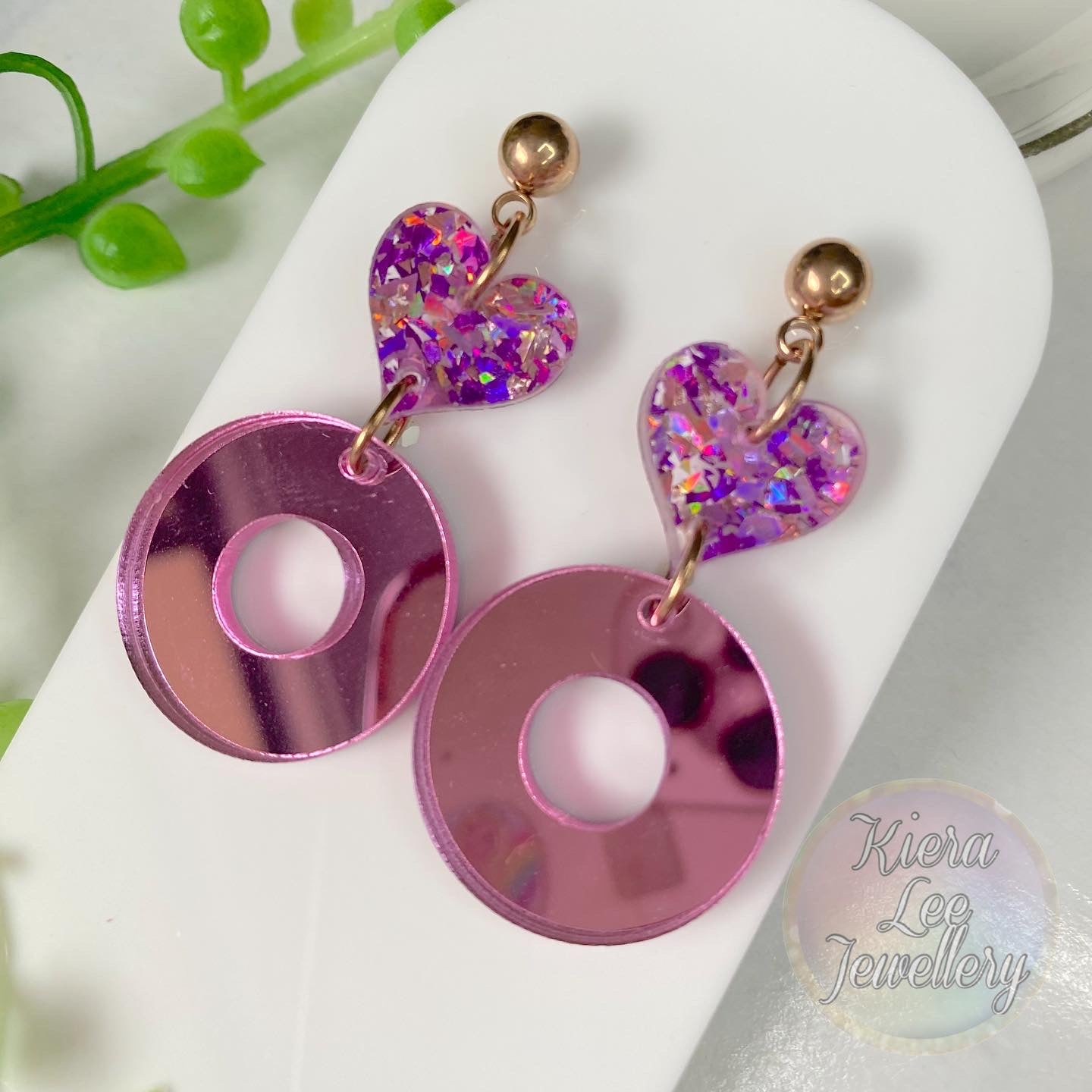 Signature Hearts Dangle Earrings