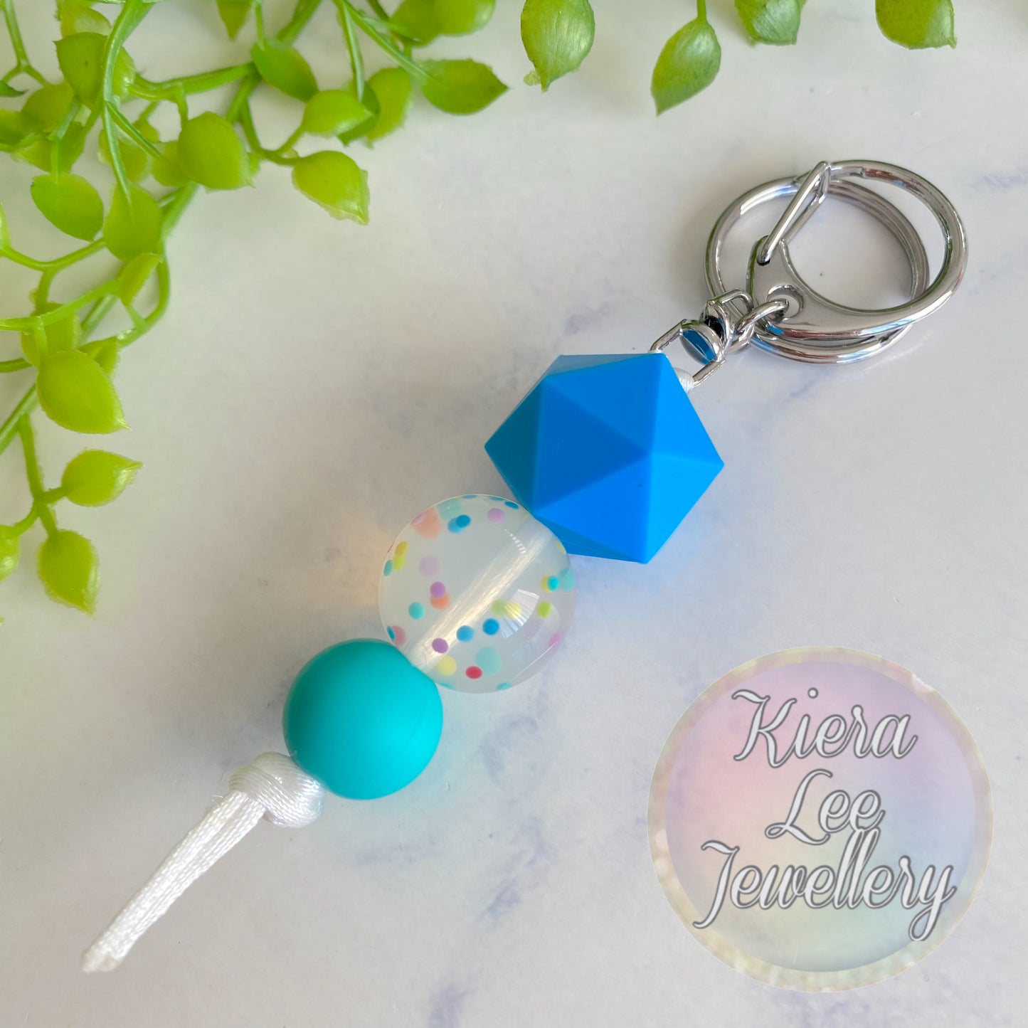 Macy Confetti Keyring