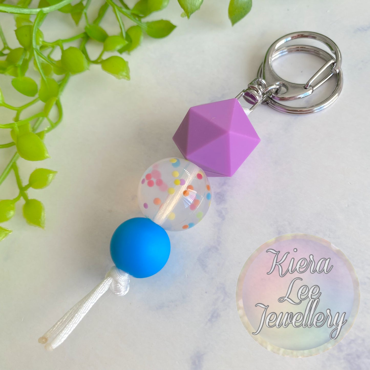 Macy Confetti Keyring