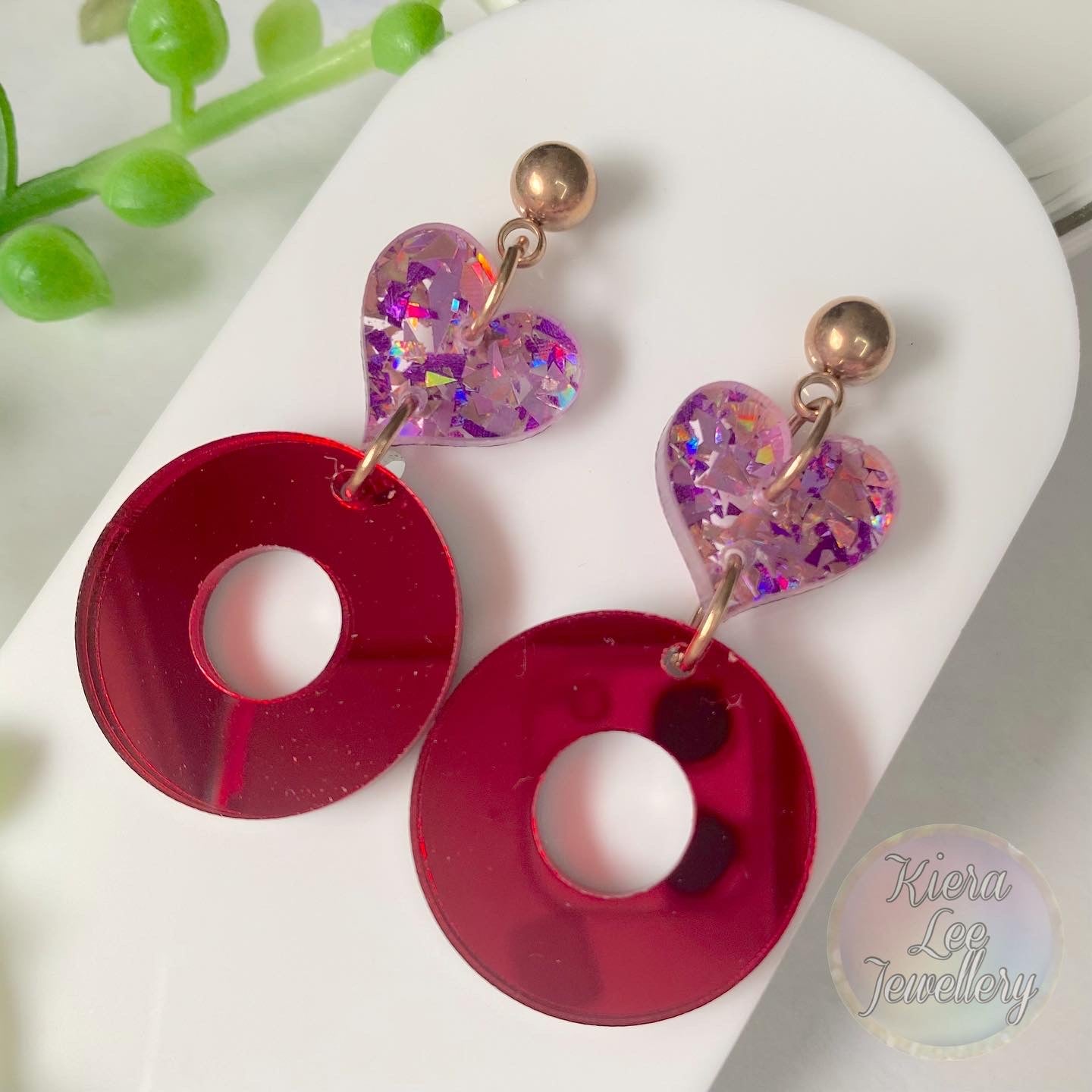 Signature Hearts Dangle Earrings