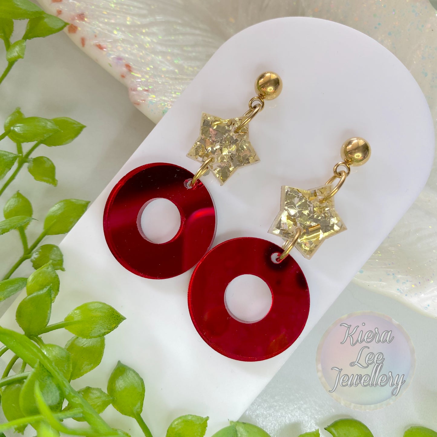 Fran Festive Dangle Earrings (Christmas)