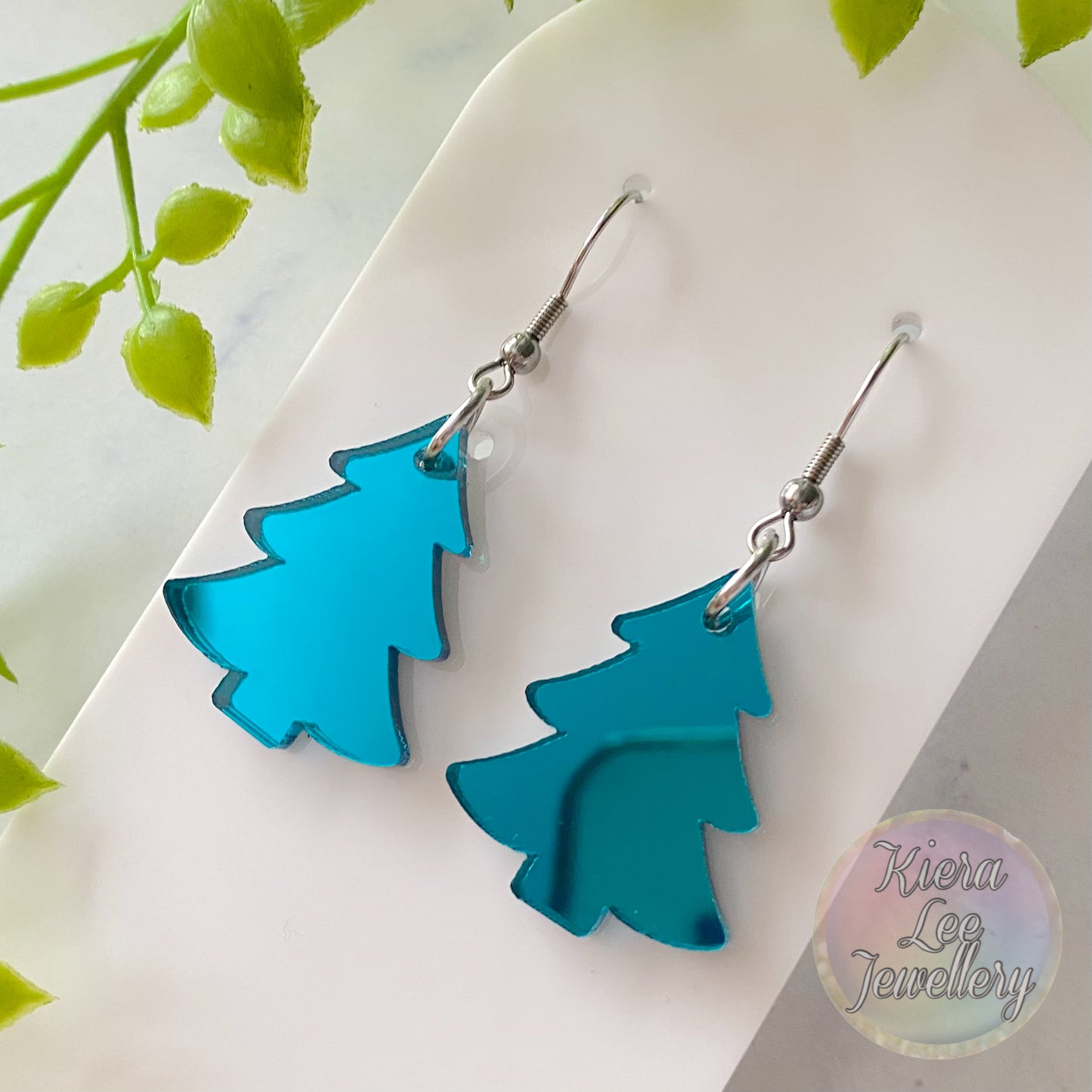 Christmas Tree Earrings- Hook
