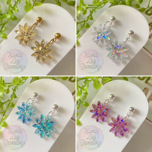 Eliza Floral Dangle Earrings - Ball Stud (Mother’s Day)