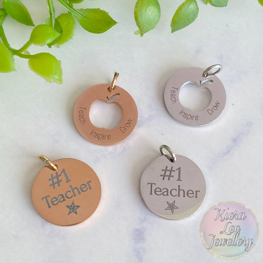Teacher Charms (add to keyrings or lanyards)