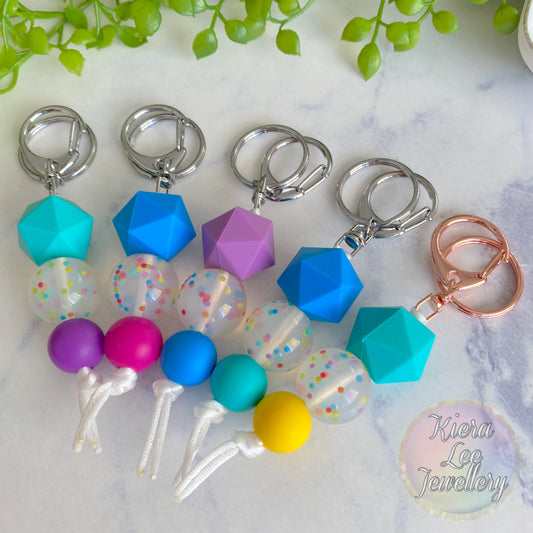 Macy Confetti Keyring