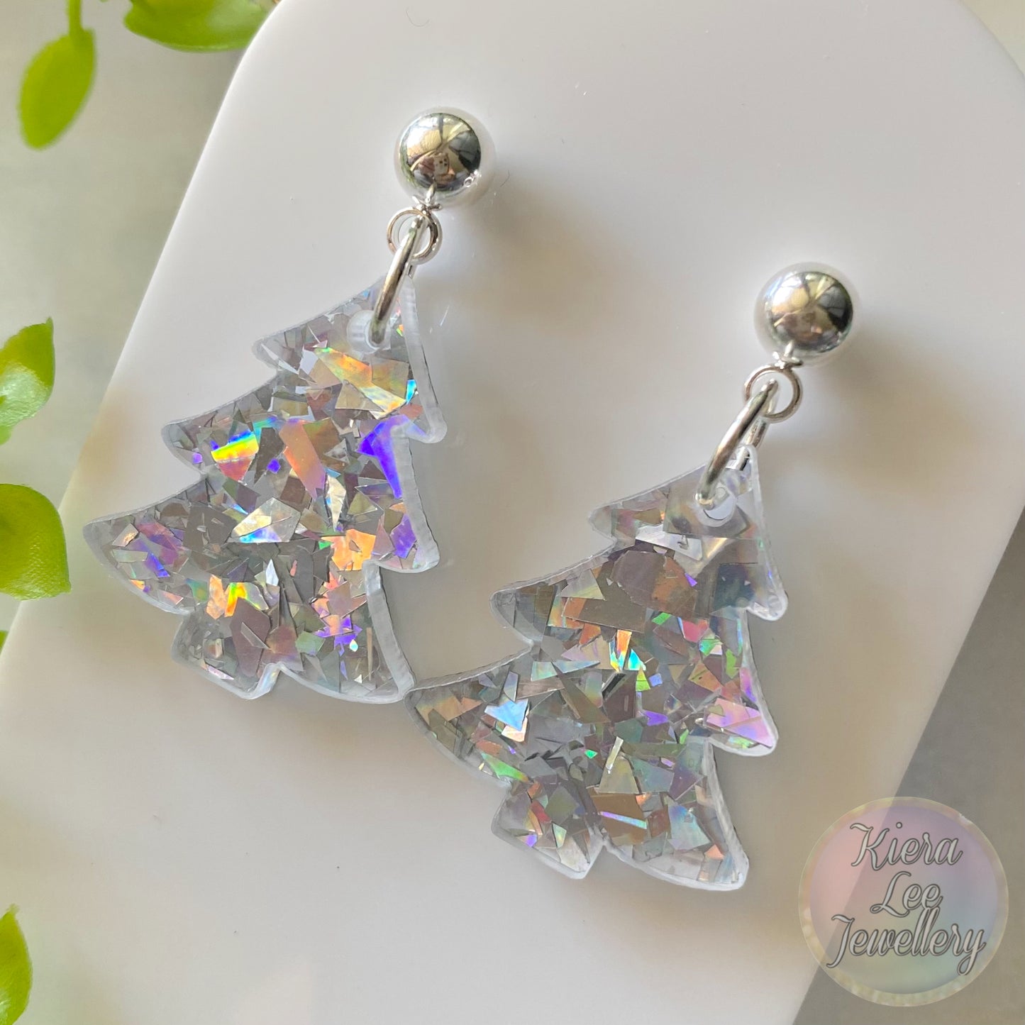 Christmas Tree Earrings - Ball Studs